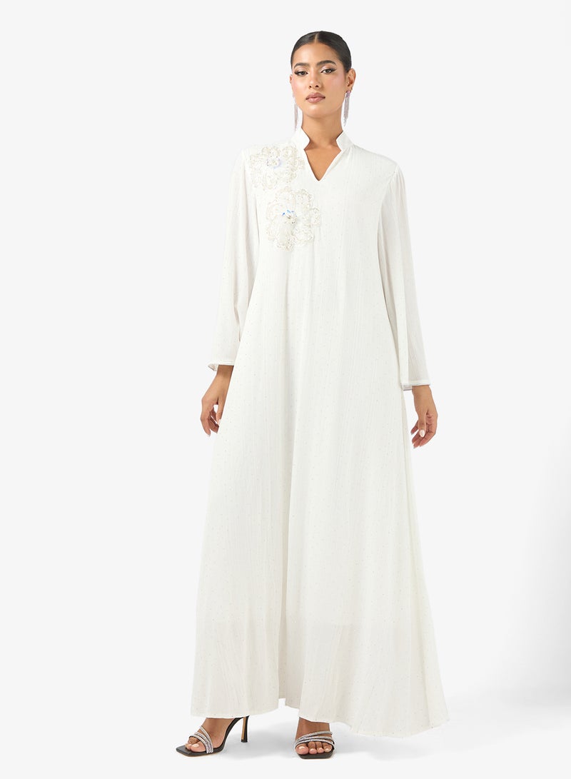 Khizana Embroidered Jalabiya - Image 1