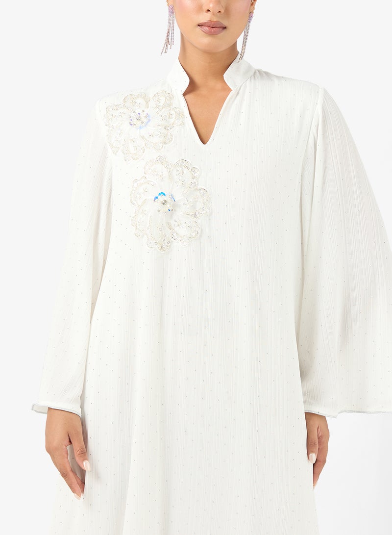 Khizana Embroidered Jalabiya - Image 3