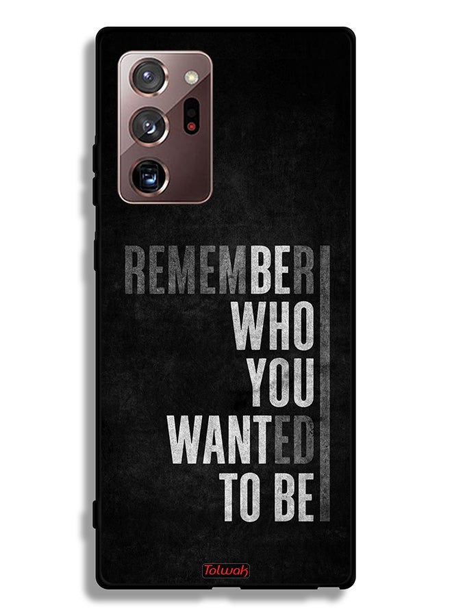 Tolwak Samsung Galaxy Note 20 Ultra 5G Protective Case Cover Remember Who You Wanted To Be  - Image 2