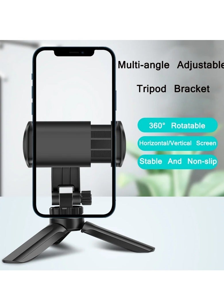 AROAQ Mini Tripod, Multi Angle Adjustment Smartphone Camera Stabilizer, Lightweight Easy To Carry Mobile Holder, Portable Tripod For Live Streaming For Vlogging, (1pc, Black) - Image 4