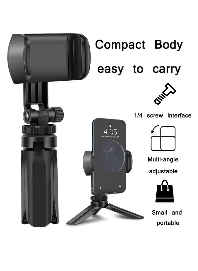 AROAQ Mini Tripod, Multi Angle Adjustment Smartphone Camera Stabilizer, Lightweight Easy To Carry Mobile Holder, Portable Tripod For Live Streaming For Vlogging, (1pc, Black) - Image 3