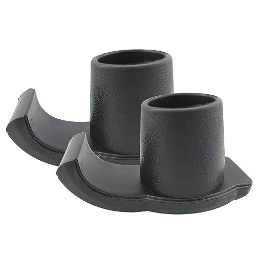 QingTD Walker Ski Glides for1 18 Inch TubesPop and Glide Easy Use Walker Skis Heavy Duty Coaster Skis for Medical WalkersBlack 2QingTD - Image 2