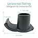 QingTD Walker Ski Glides for1 18 Inch TubesPop and Glide Easy Use Walker Skis Heavy Duty Coaster Skis for Medical WalkersBlack 2QingTD - Image 4