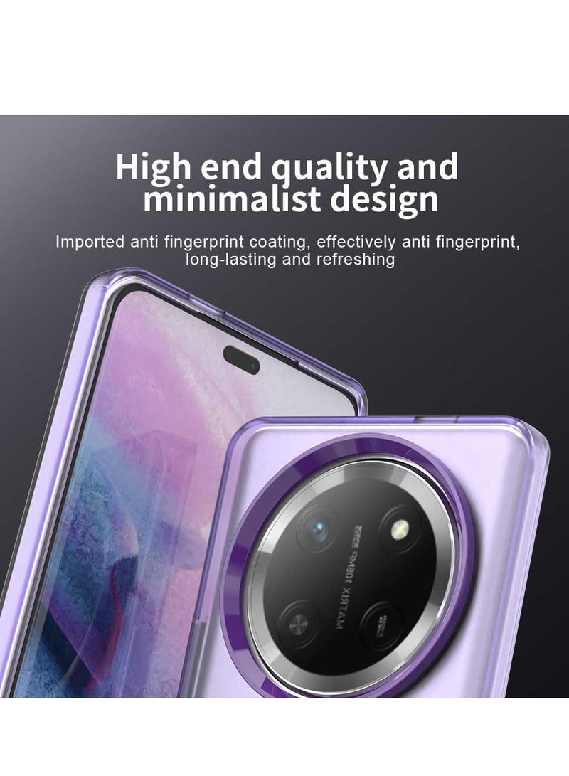 Compatible with Honor X9c 5G Case Cover,Supports Wireless Charging,Shockproof Magnetic Phone Case for Honor Magic 7 Lite 5G Purple - Image 5