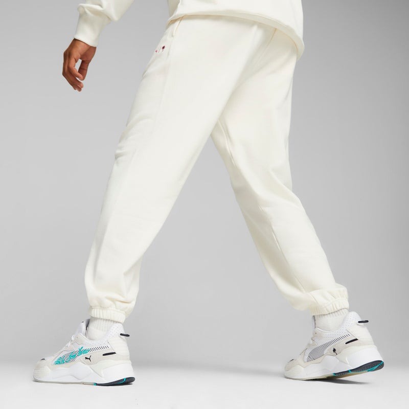 PUMA PALM TREE CREW Mens White Sweatpants - Image 5