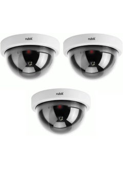 3pc Dummy CCTV Dome Camera with Red LED Light, Fake Surveillance Simulation Camera Security Indoor Dome Camera with LED Light (White) - pzsku/Z99BD630B2B2B94B65106Z/45/_/1720983492/c3f88586-7120-41d1-9b06-adcee568ee2a