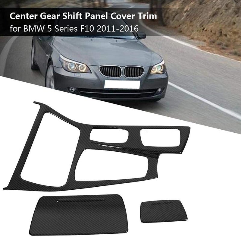 woobles Gear Shift Panel Trim Cover, Car Interior Center Console Gear Shift Panel Cover Trim for 5 Series F10 2011-2016((#3)) For BMW 5 Series F10 - Image 4