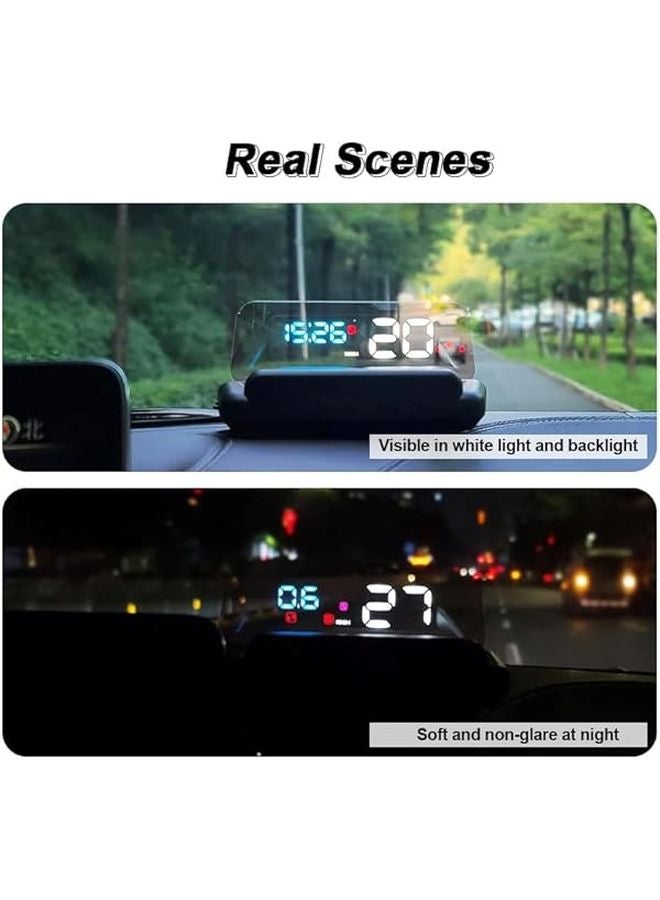 كاديلاك CTS 2010 2019 عرض HUD أزرق أبيض أحمر عداد السرعة OBD توصيل وتشغيل - Image 3