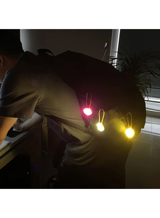 ضوء حقيبة الظهر LED الأصفر - ضوء الجري الليلي المحمول - 3 أوضاع للتخييم والمشي لمسافات طويلة والطوارئ - Image 5