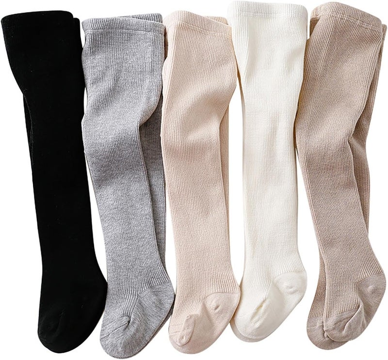 Leggings with cotton fleece lining for girls, warm and thick tights, full length thermal pants, winter clothes for boys - Image 5
