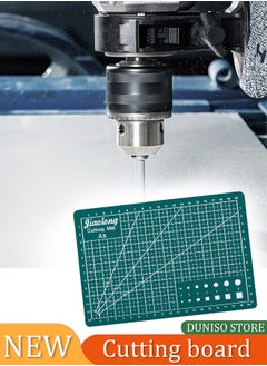 Generic Self Healing Cutting Mat 210mmx148mm Non-Slip PVC Double Sided 5-Ply A5 Art Craft Rotating Mat, Rotary for Quilting, Sewing Crafts Hobby Fabric Precision Scrapbooking Project -GREEN  - Image 1