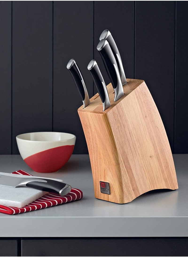 Richardson Sheffield - KYU 5 pc knife set block in wood - Image 1
