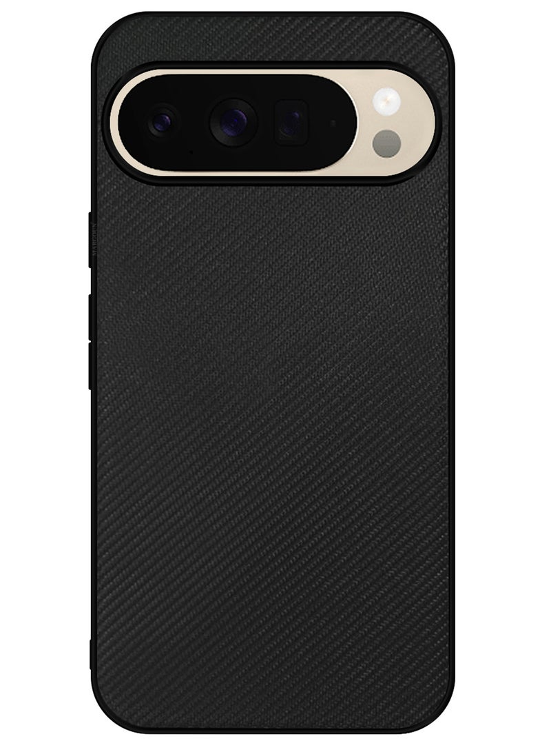 Full Carbon Style Laminated Shock Resistant Case for Pixel 10 Pro XL - Black - Image 3