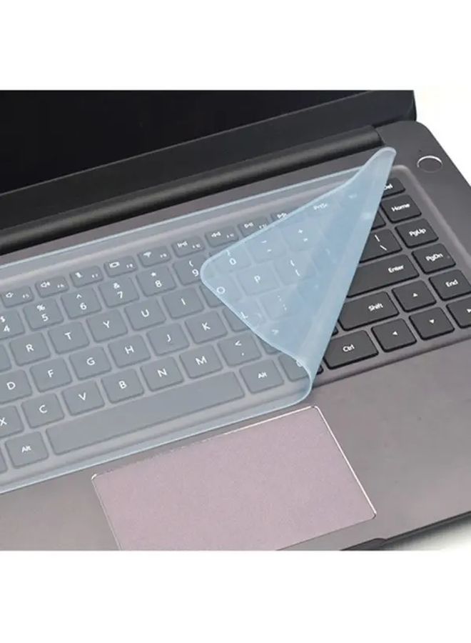 Blue Laptop Keyboard Cover 2 Pack Waterproof Protective Film for 12in 14in Keys - Image 1