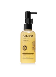 bolden BOLDEN SHEA OIL with Vitamin E  100 Natural  Unparalleled Moisture  Radiance for Skin  Hair  Sweet Vanilla Scented  34 fl oz 