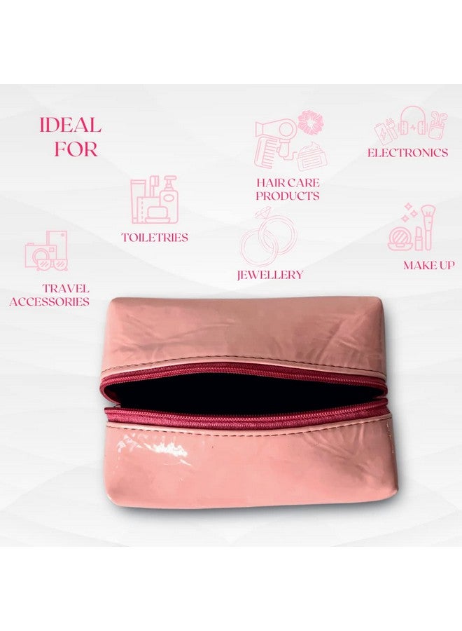 Strutt Toiletry Bag for Women, Makeup Pouch, Waterproof Cosmetic Case, Makeup Pouch Bag, Travel Organizer Kit (Pink) - Image 5
