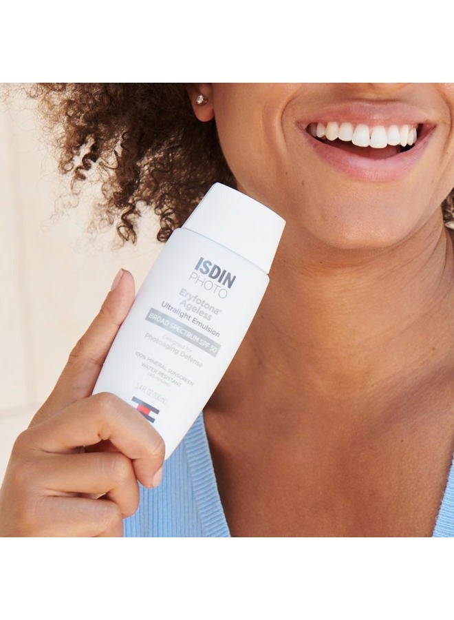 ISDIN Eryfotona Ageless Sunscreen Zinc Oxide and 100% Mineral Tinted Sunscreen SPF 50+, 3.4 Fl Oz - Image 2
