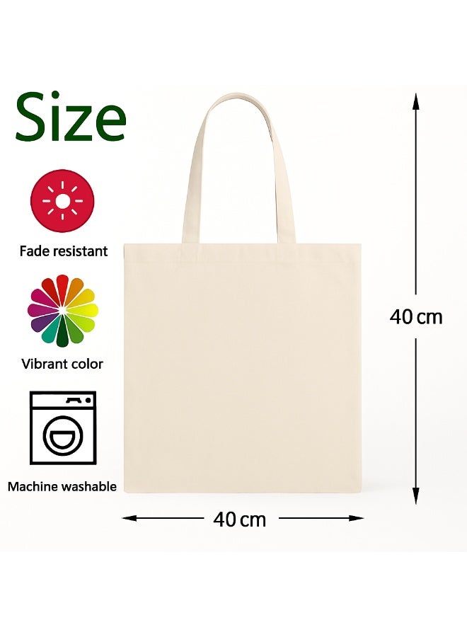 We Print, Your Gift Egyptian Pharaonic Canvas Tote Bag – 40×40 cm – Premium Heavy Canvas Fabric, No Zipper or Lining - Image 3