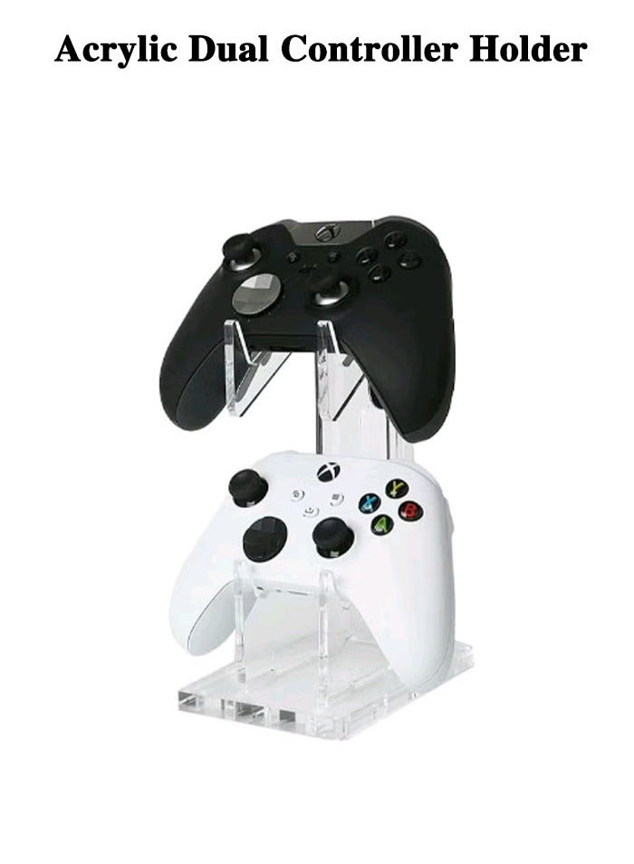 Acrylic Dual Controller Holder for PS4/PS5/Xbox One/Switch Pro  - Image 1