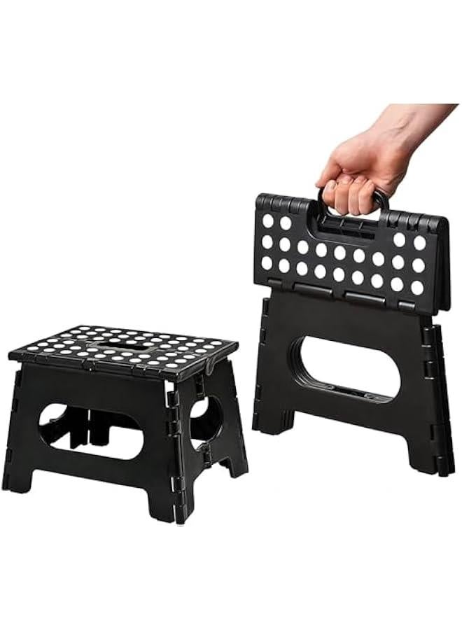 تراسل مقعد درج قابل للطي من تراسل، مضاد للانزلاق، قوي لدعم البالغين وامن بما فيه الكفاية للاطفال، يفتح بسهولة بقلب واحد، للمطبخ والحمام وغرفة النوم والاطفال والبالغين (22 سم) - Image 1