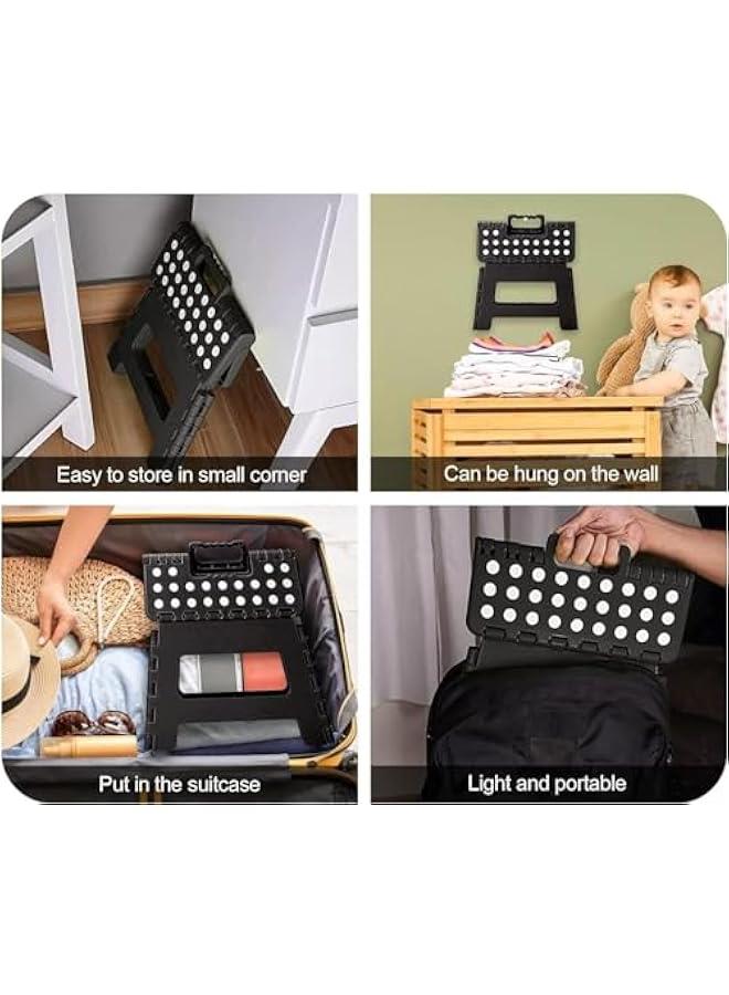 تراسل مقعد درج قابل للطي من تراسل، مضاد للانزلاق، قوي لدعم البالغين وامن بما فيه الكفاية للاطفال، يفتح بسهولة بقلب واحد، للمطبخ والحمام وغرفة النوم والاطفال والبالغين (22 سم) - Image 5