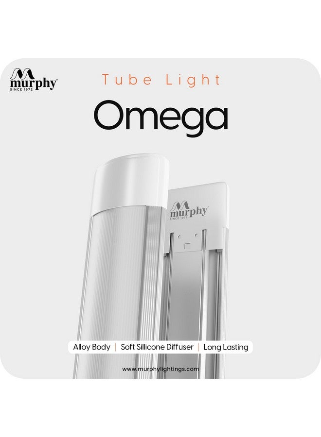 Murphy Omega 10W LED Tube Light | Ultra-Slim 1ft Aluminium Batten | Soft Cool White Glow (Pack of 1) - Image 2
