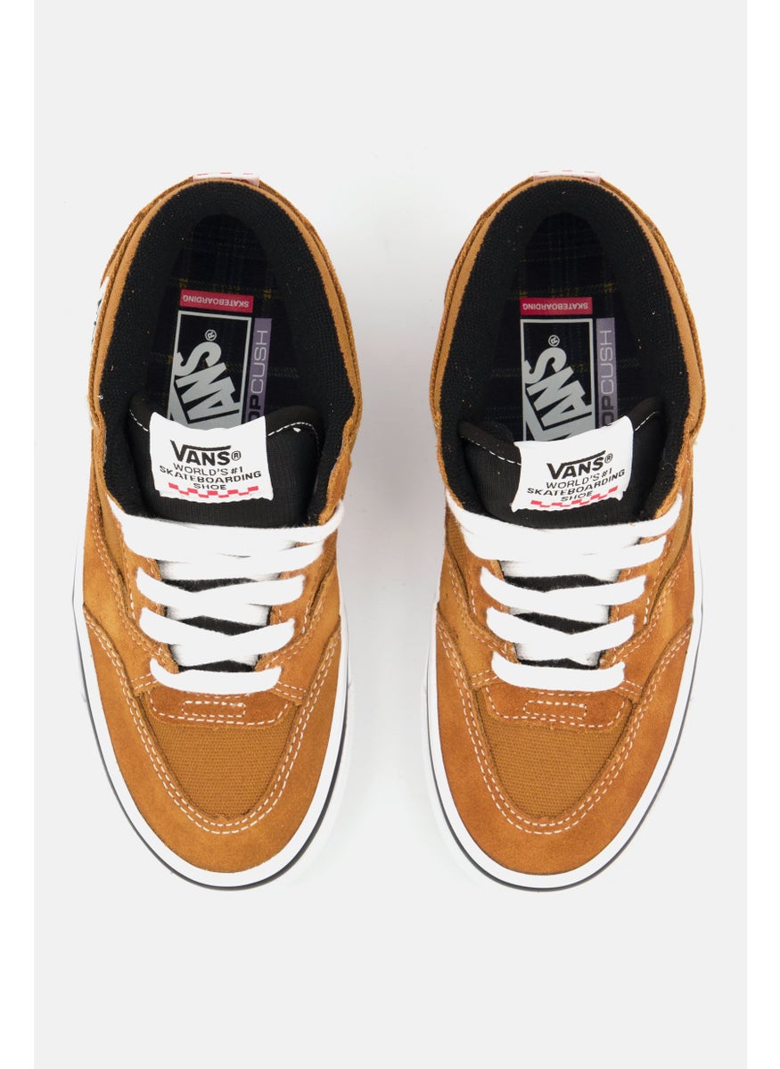 VANS - Women Skate Half Cab 9 Lace Up Sport Shoes, Brown - Image 1