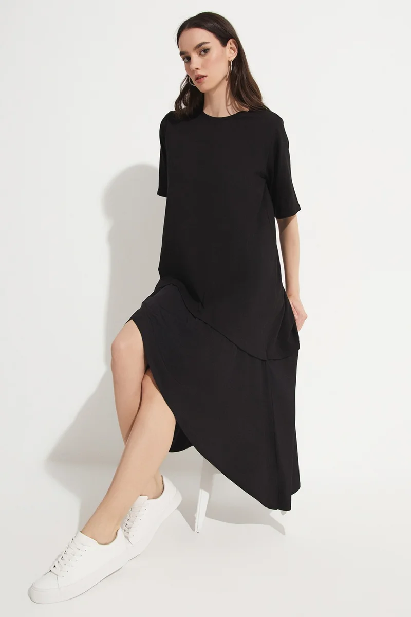 JUNE Garni Detailed Knitted Dress