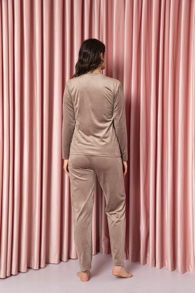 Lukitus Velvet Long Sleeve Women's Pajama Set - Image 2