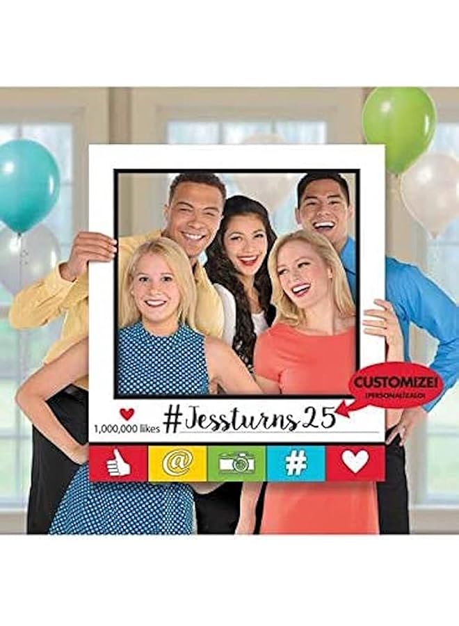 erorex Photo Booth Giant Customizable Selfie Frame One Size