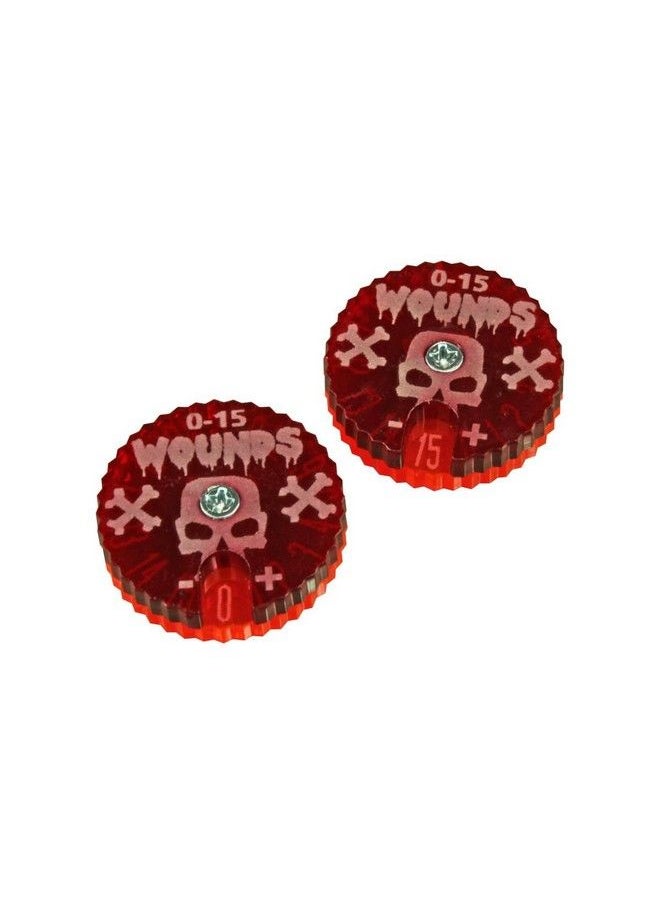 LITKO - Wound Dials Numbered 015 Fluorescent Pink & Translucent Red (2) - Image 1