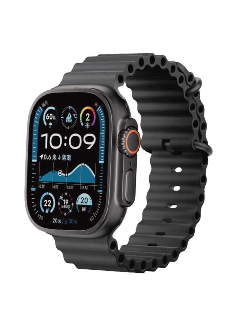 Smart Watch Ultra  With Health Fitness Tracker Sport Watch  Supports 7 addition Wrist Strap 49MM-Multicolour - Image 2