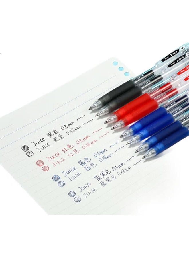 Pilot Juice Retractable Gel Pen, Blue-Black, Stylish 0.5Mm Signature Pen, Water-Based Pen For Students' Exams And Practice, Office Supplies Stationery Set, 3 Pens - Image 3