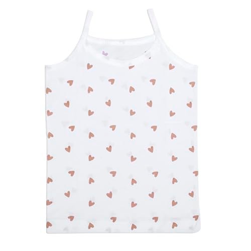 REVOLTEK Printed Vest baniyan Cotton Inner wear for Baby Summer wear Sleeveless Undershirts for Kids Spaghetti, Slips Camisole Tank-Tops Toddler Girls Pack of 6 (3-4 Years, White) - Image 4