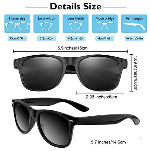 Bouiexye 48 Pack Black Party Sunglasses Bulk for Birthday Summer Wedding Party Goody Bag Fillers Supplies - Image 2