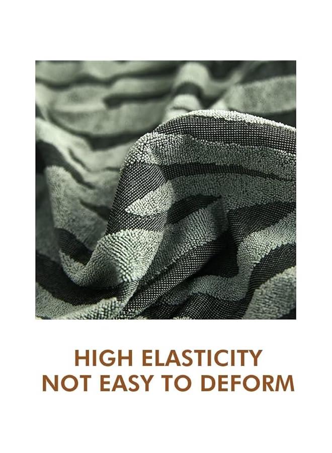 HOOKOR Thick Sofa Cover with Skirt, Stretchable Full Cover Dustproof Sofa Towel Couch Slipcover，Pure Color Combination Sofa Cover, for Furniture Protection (Light Grey, 2 seater) - Image 5