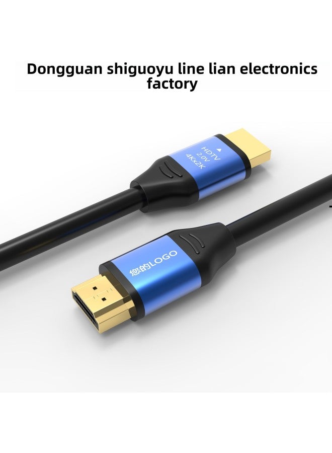 2.0 Version 4K HD HDMI Line 4K Notebook Connected To TV Monitor HD Line-Color:Copper Clad Steel With Color Box-Line Length:5 M - Image 3