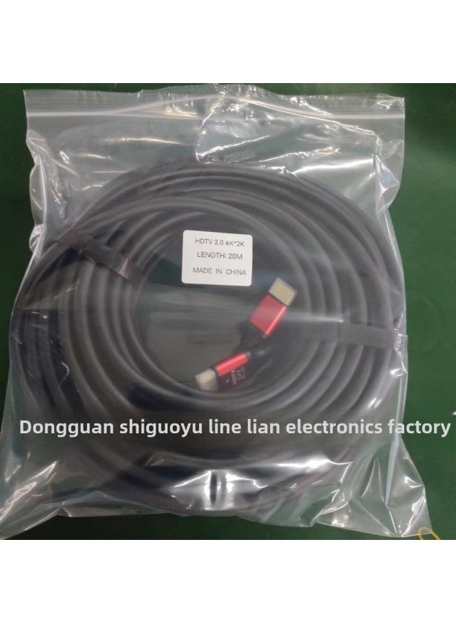 2.0 Version 4K HD HDMI Line 4K Notebook Connected To TV Monitor HD Line-Color:Copper Clad Steel With Color Box-Line Length:5 M - Image 4