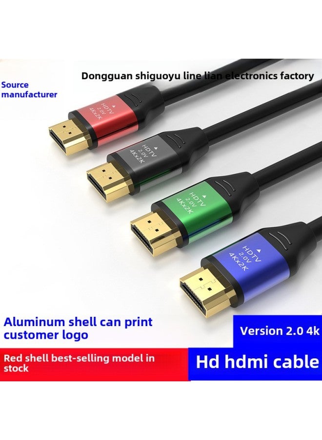 2.0 Version 4K HD HDMI Line 4K Notebook Connected To TV Monitor HD Line-Color:Copper Clad Steel With Color Box-Line Length:5 M - Image 2