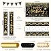 Nigifter Black and Gold Birthday Decorations for Men Women 37pcs Black and Gold Party Decorations with Backdrop Tablecloth Confetti Balloons Banner Balloon Arch Kit for Birthday Party - Image 4