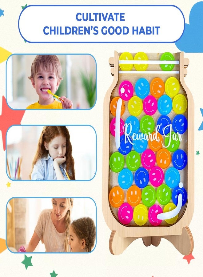 Musemory Magnetic Reward Jar, Personalized Smiley Tokens Reward Jar for Kids, DIY, Reward Jar, Classroom Management Tool, Reward Jars for Kids Magnetic, Back to School Gift for Kids - Image 4
