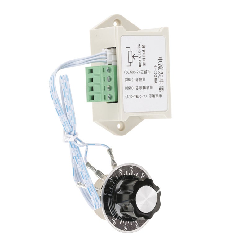 4-20mA Current Generator 3.3-30V DC Input with Manual Potentiometer Adjustment - Constant Current Source Output for PLC Frequency Converter Servo - Image 2