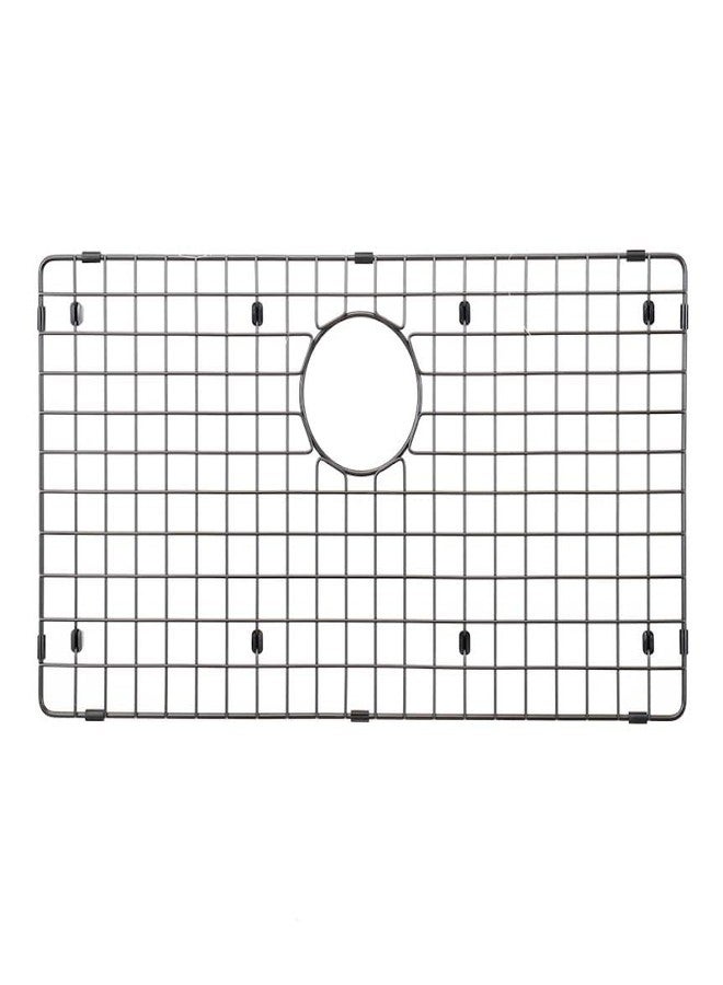 Starstar Sinks Protector Matte Black 304 Stainless Steel Kitchen Sink Bottom Grid, Rack (28 L x 16 W) - Image 1