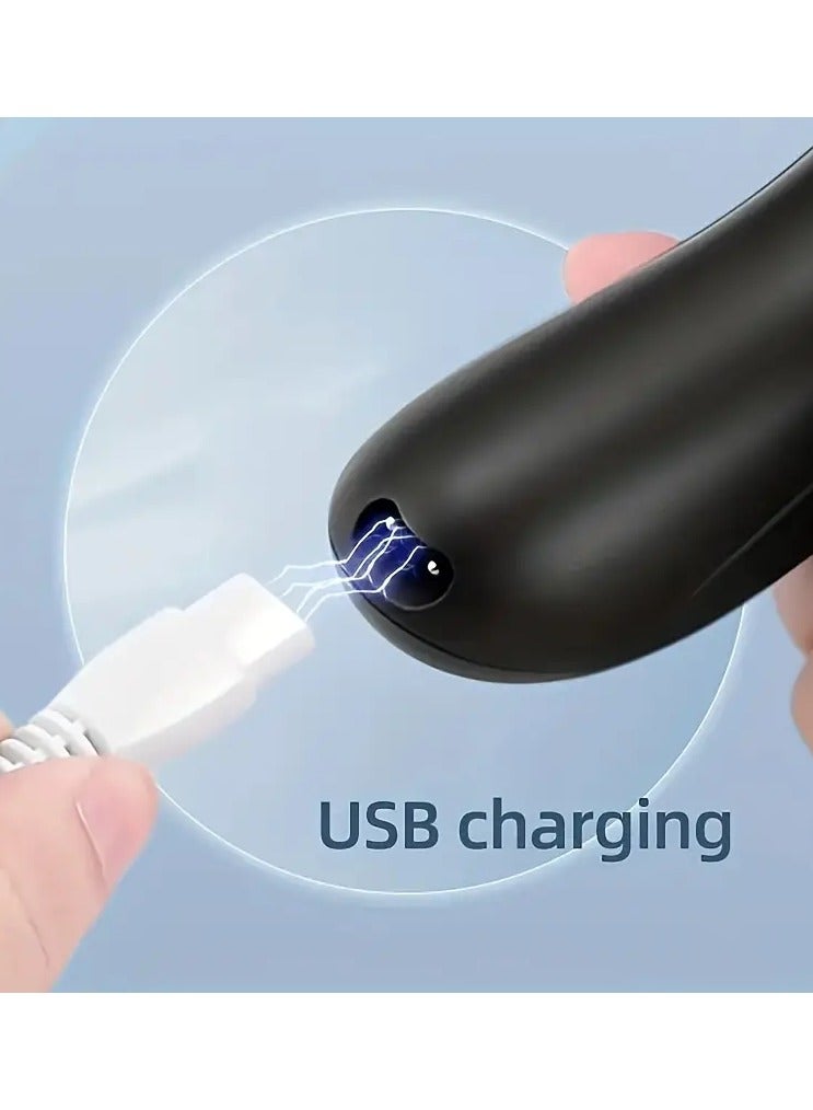 ORiTi مزيل مسامير القدم الكهربائي، مزيل الجلد الصلب لمبرد القدم قابل لإعادة الشحن، مطحنة قدم مقاومة للماء للكعوب المتشققة، الجلد الميت مع 3 رؤوس جلخ، سرعتين، فرشاة واحدة، عرض البطارية - Image 3