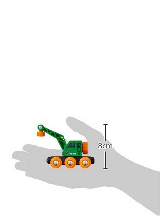 Brio مجموعة عربة الرافعة الذكية BRIO World 33698 - مجموعة قطار خشبي مكونة من 4 قطع للأطفال | لعب خيالي | التوافق مع مجموعات أخرى | خشب معتمد من FSC - Image 3