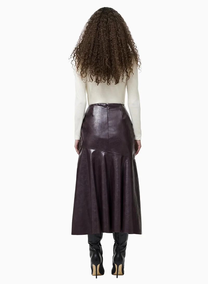 French Connection Kayleigh Fluted Midi Skirt
