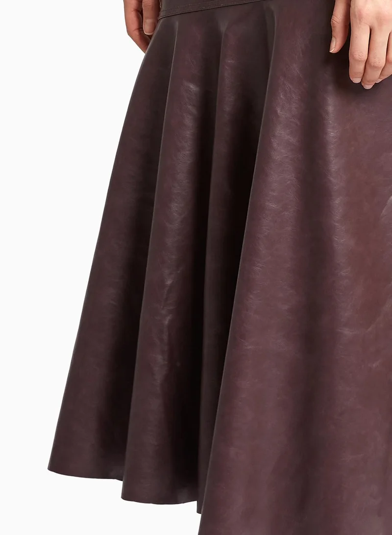 French Connection Kayleigh Fluted Midi Skirt