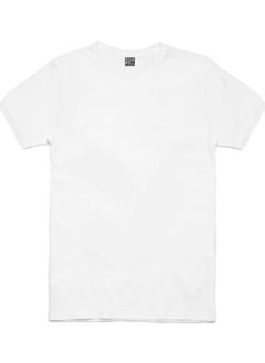 Rock&Roll Plain Unprinted Basic White Short Sleeve Unisex Children's T-Shirt  - Image 4