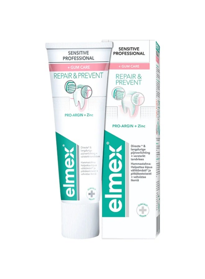 Elmex Sensitive Professional Repair & Prevent Toothpaste 75ml - Image 3