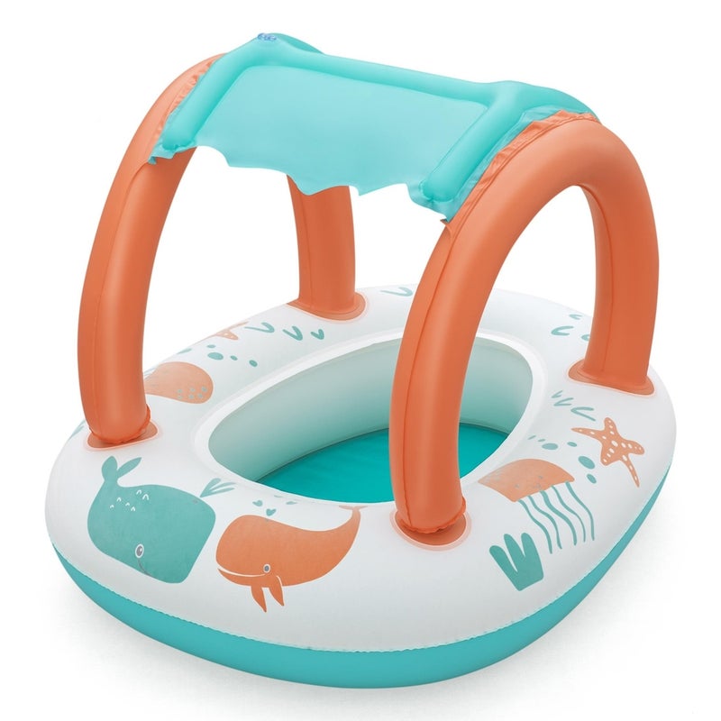 Bestway - Comfort Plush Children's Inflatable Boat with Sunshade 78x61.5x56.5 cm - 34203 - Image 1
